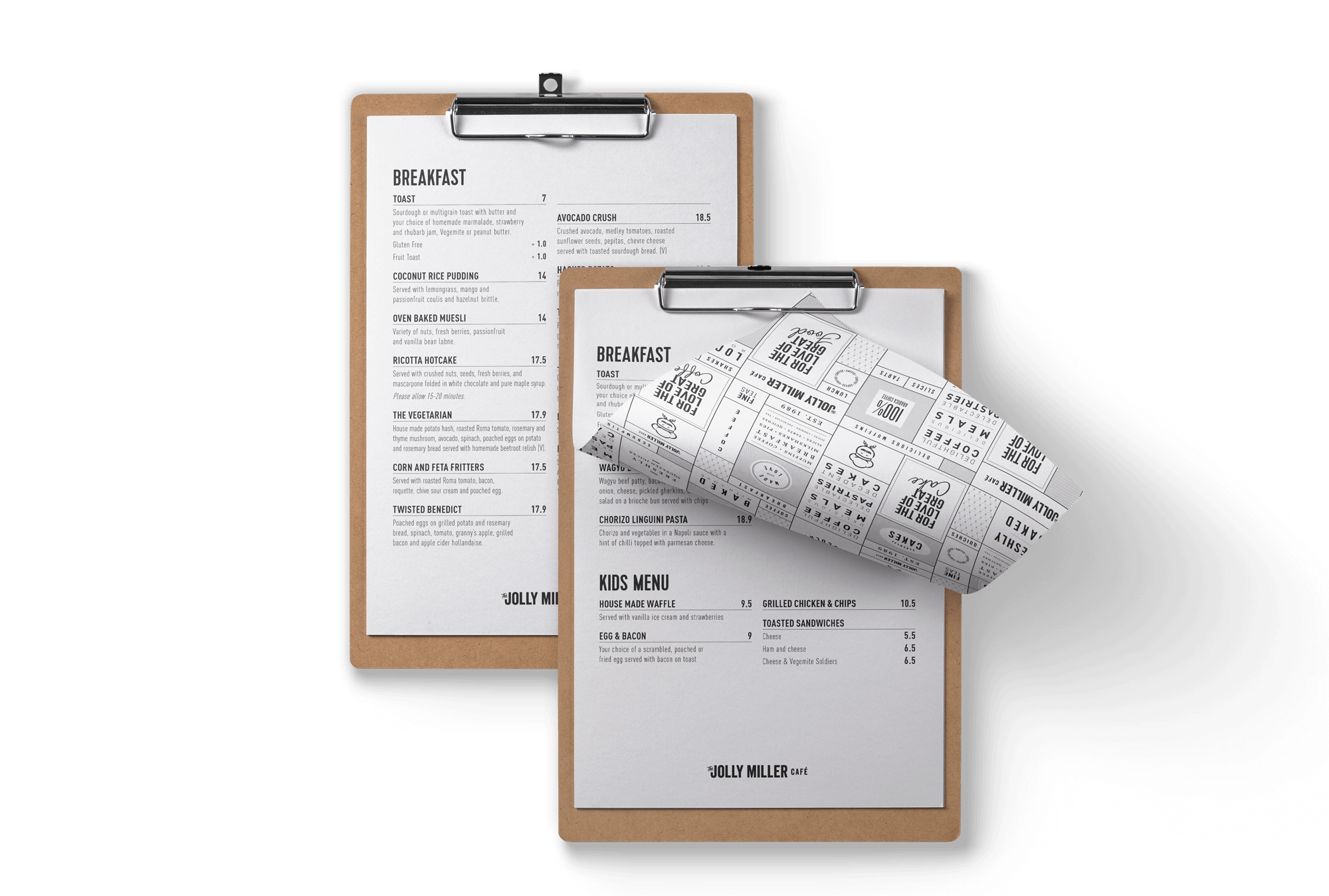 Jm Menu Mockup